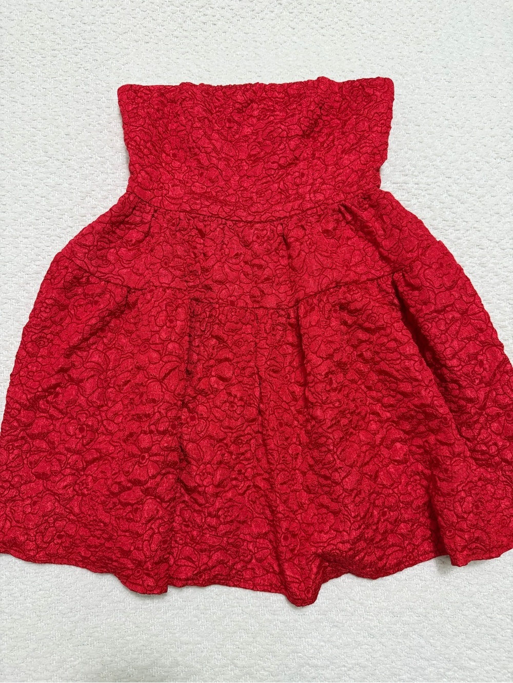 Hello Molly Sasha Strapless Mini Dress Red Women’s Size M NWT - Picture 5 of 12